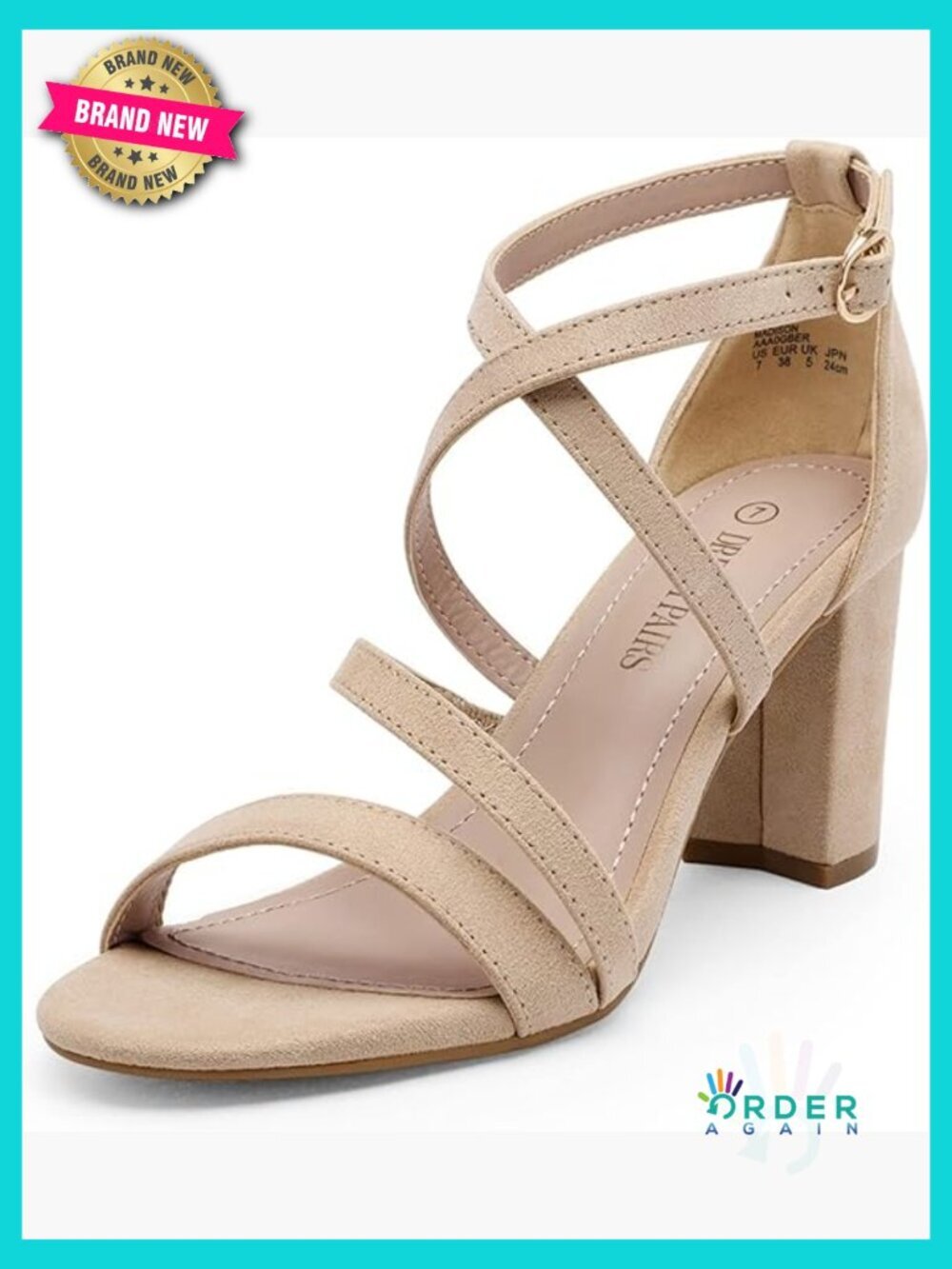 Strappy Chunky Block Heel Sandals Ankle Strap Dress Pumps 3in Heel Comfort
